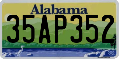 AL license plate 35AP352