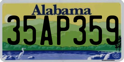 AL license plate 35AP359