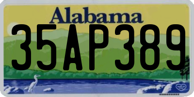 AL license plate 35AP389