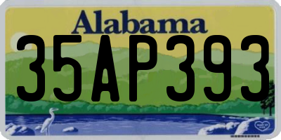AL license plate 35AP393