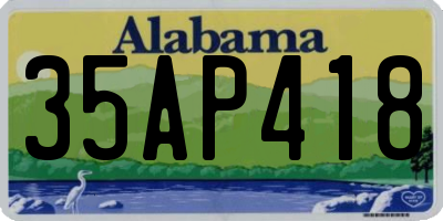 AL license plate 35AP418