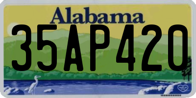 AL license plate 35AP420
