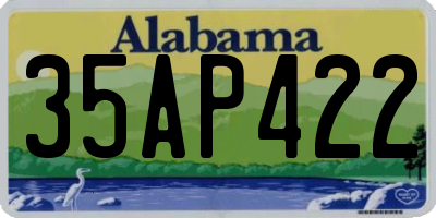 AL license plate 35AP422