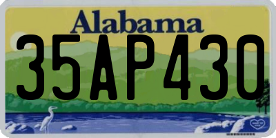 AL license plate 35AP430