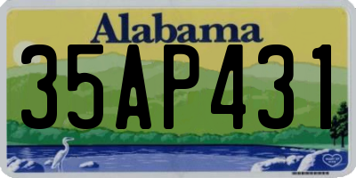 AL license plate 35AP431