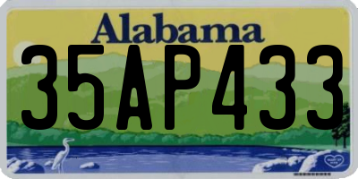 AL license plate 35AP433