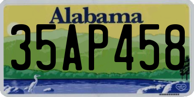 AL license plate 35AP458