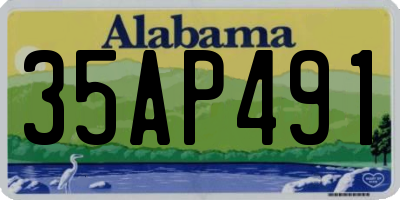 AL license plate 35AP491