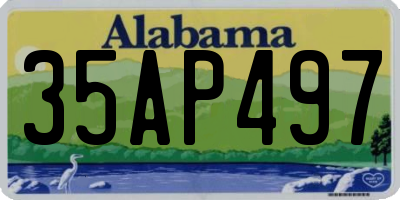 AL license plate 35AP497