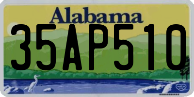 AL license plate 35AP510
