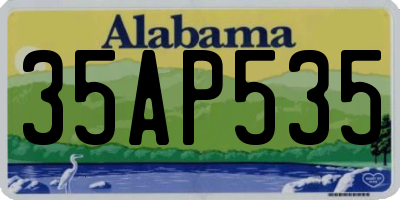 AL license plate 35AP535