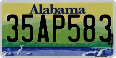 AL license plate 35AP583