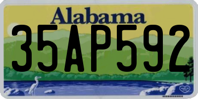 AL license plate 35AP592