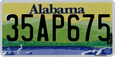 AL license plate 35AP675