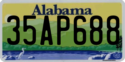 AL license plate 35AP688