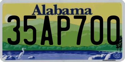 AL license plate 35AP700