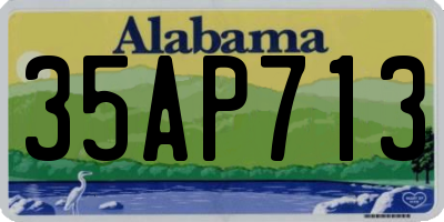 AL license plate 35AP713