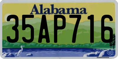AL license plate 35AP716