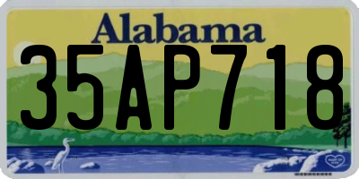 AL license plate 35AP718