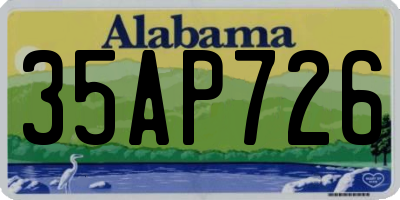 AL license plate 35AP726