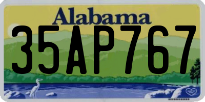 AL license plate 35AP767