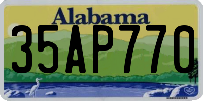 AL license plate 35AP770