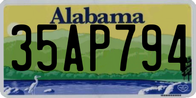 AL license plate 35AP794