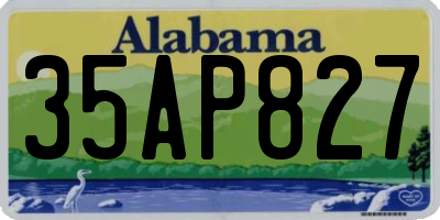 AL license plate 35AP827