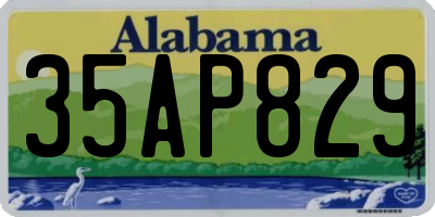 AL license plate 35AP829