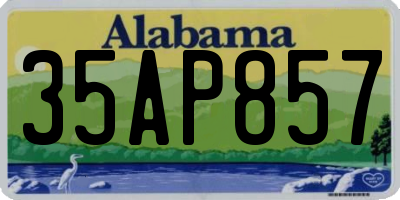 AL license plate 35AP857