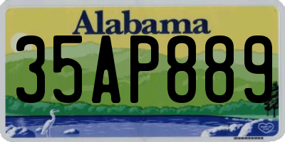 AL license plate 35AP889