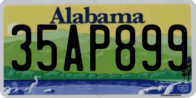 AL license plate 35AP899