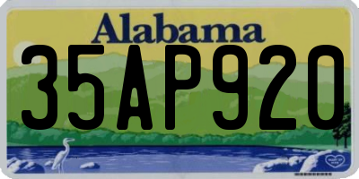 AL license plate 35AP920