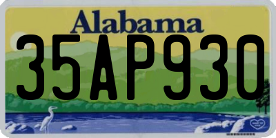 AL license plate 35AP930