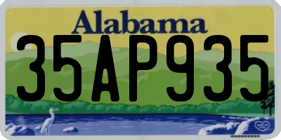 AL license plate 35AP935