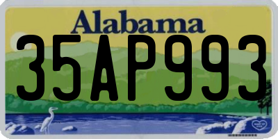 AL license plate 35AP993
