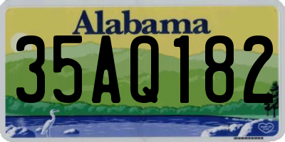AL license plate 35AQ182