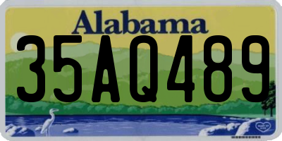 AL license plate 35AQ489