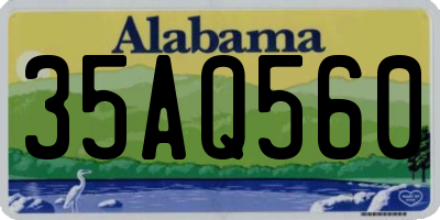 AL license plate 35AQ560