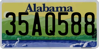AL license plate 35AQ588