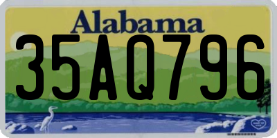 AL license plate 35AQ796