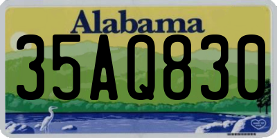 AL license plate 35AQ830