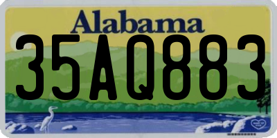 AL license plate 35AQ883