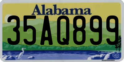 AL license plate 35AQ899