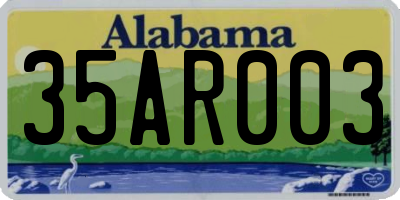 AL license plate 35AR003