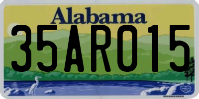 AL license plate 35AR015