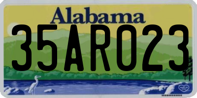AL license plate 35AR023