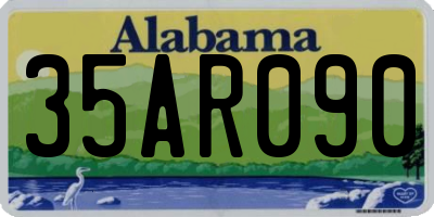 AL license plate 35AR090