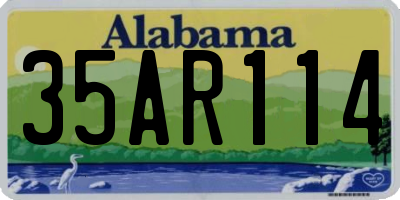 AL license plate 35AR114