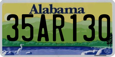 AL license plate 35AR130